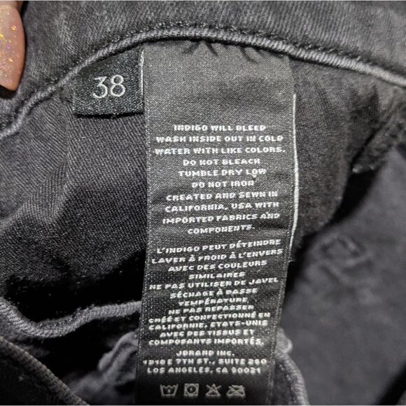 J Brand | Maria plus size hi-rise Vanity skinny jeans in black - Picture 6 of 11